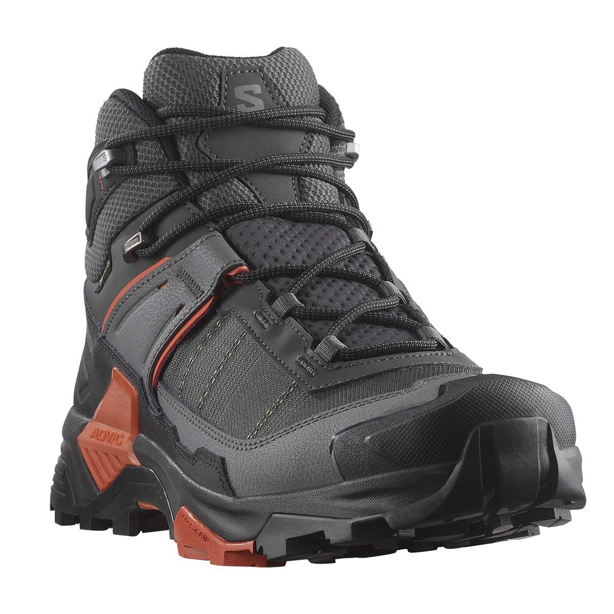 Salomon X Ultra 5 Mid GTX Hiking Shoe Men's in Asphalt Castlerock